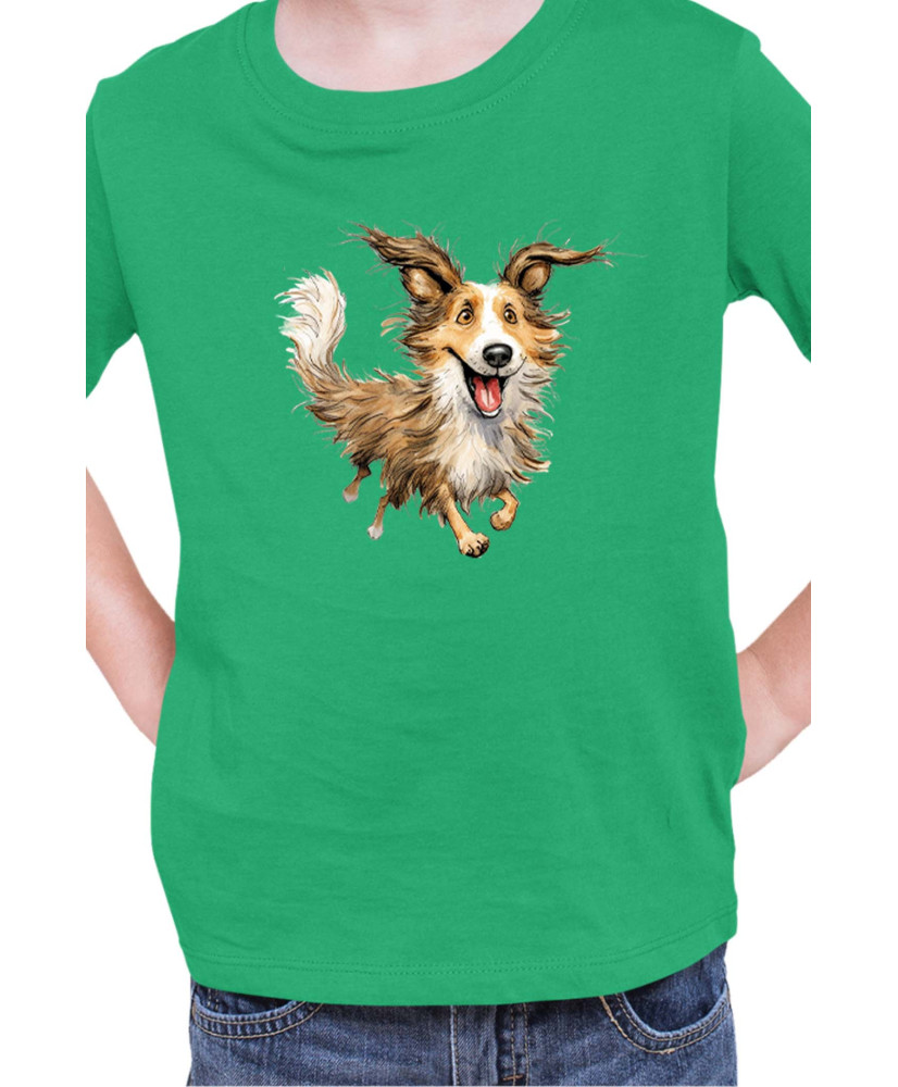 Детска Тениска Funny Dogs Breeds Shetland Sheepdog