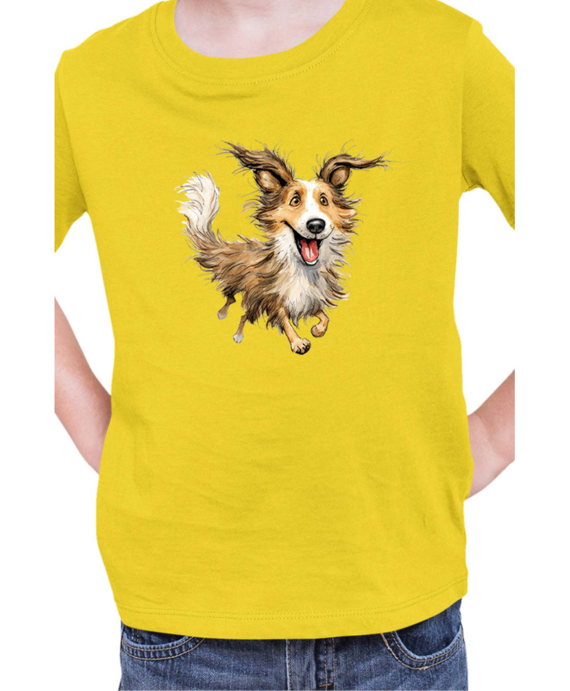 Детска Тениска Funny Dogs Breeds Shetland Sheepdog