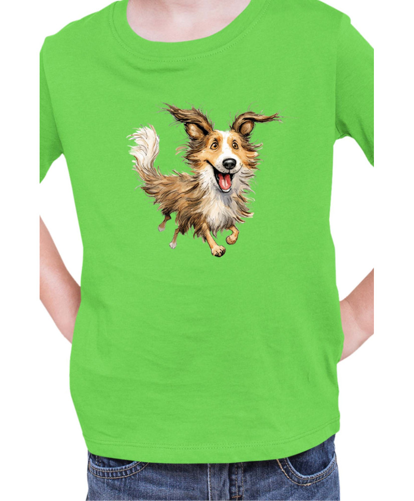 Детска Тениска Funny Dogs Breeds Shetland Sheepdog