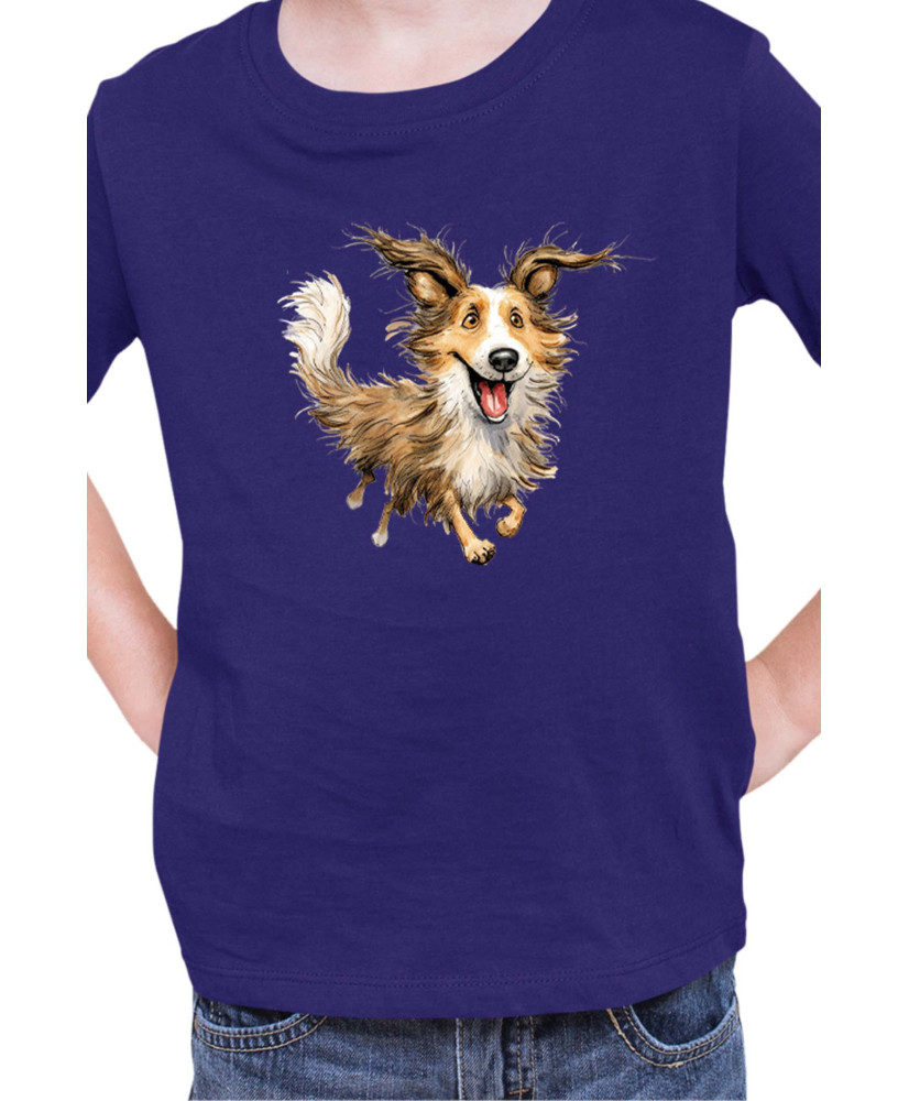 Детска Тениска Funny Dogs Breeds Shetland Sheepdog