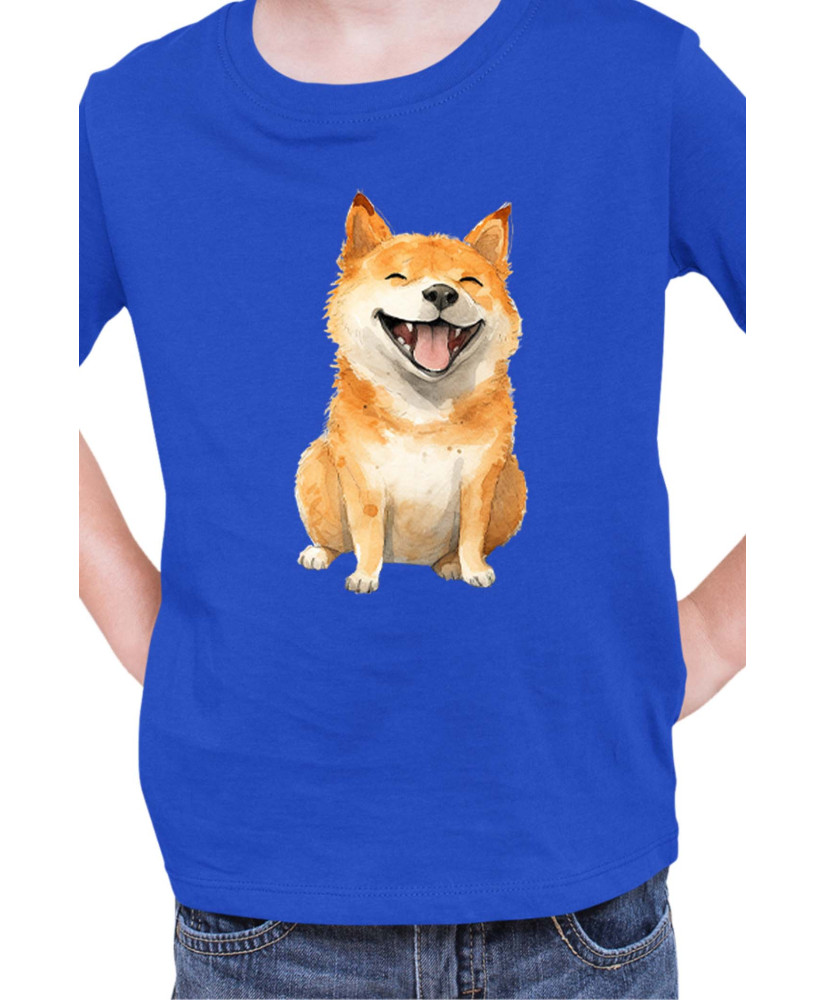 Детска Тениска Funny Dogs Breeds Shiba Inu