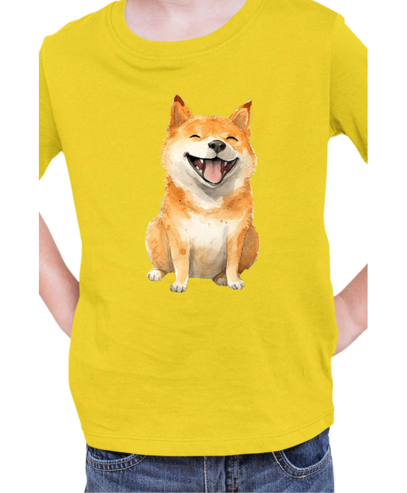 Детска Тениска Funny Dogs Breeds Shiba Inu