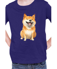 Детска Тениска Funny Dogs Breeds Shiba Inu