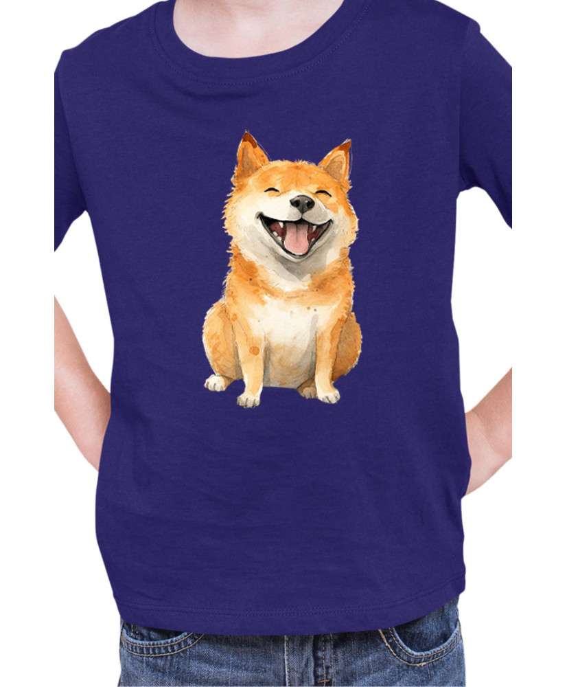 Детска Тениска Funny Dogs Breeds Shiba Inu