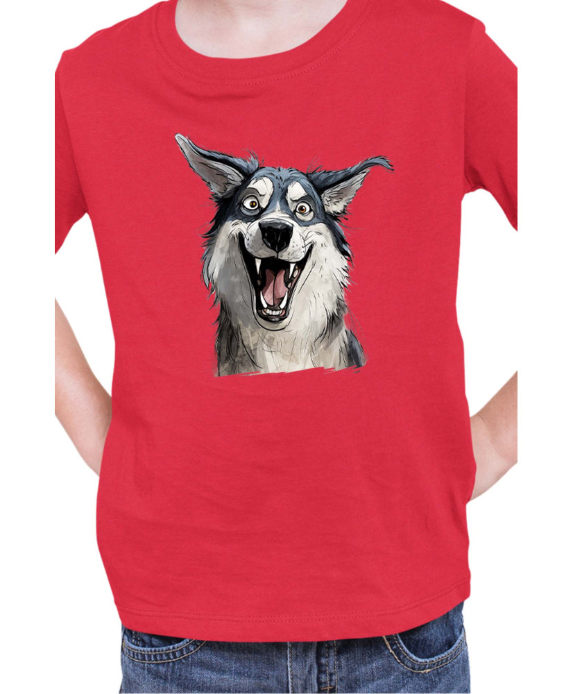 Детска Тениска Funny Dogs Breeds Siberian Husky
