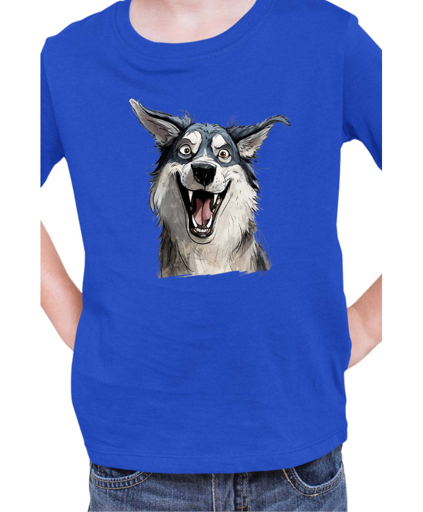 Детска Тениска Funny Dogs Breeds Siberian Husky