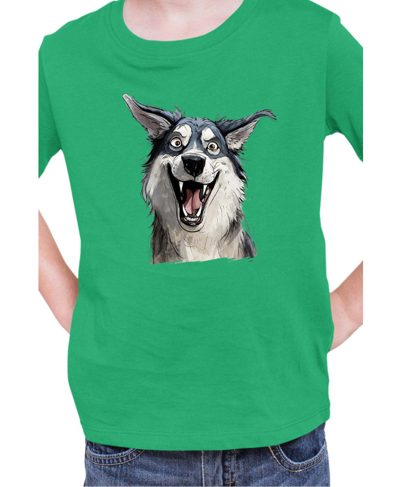 Детска Тениска Funny Dogs Breeds Siberian Husky
