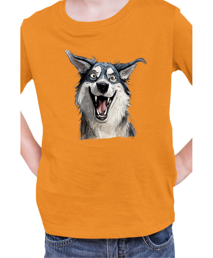 Детска Тениска Funny Dogs Breeds Siberian Husky