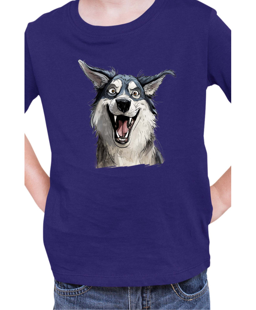 Детска Тениска Funny Dogs Breeds Siberian Husky