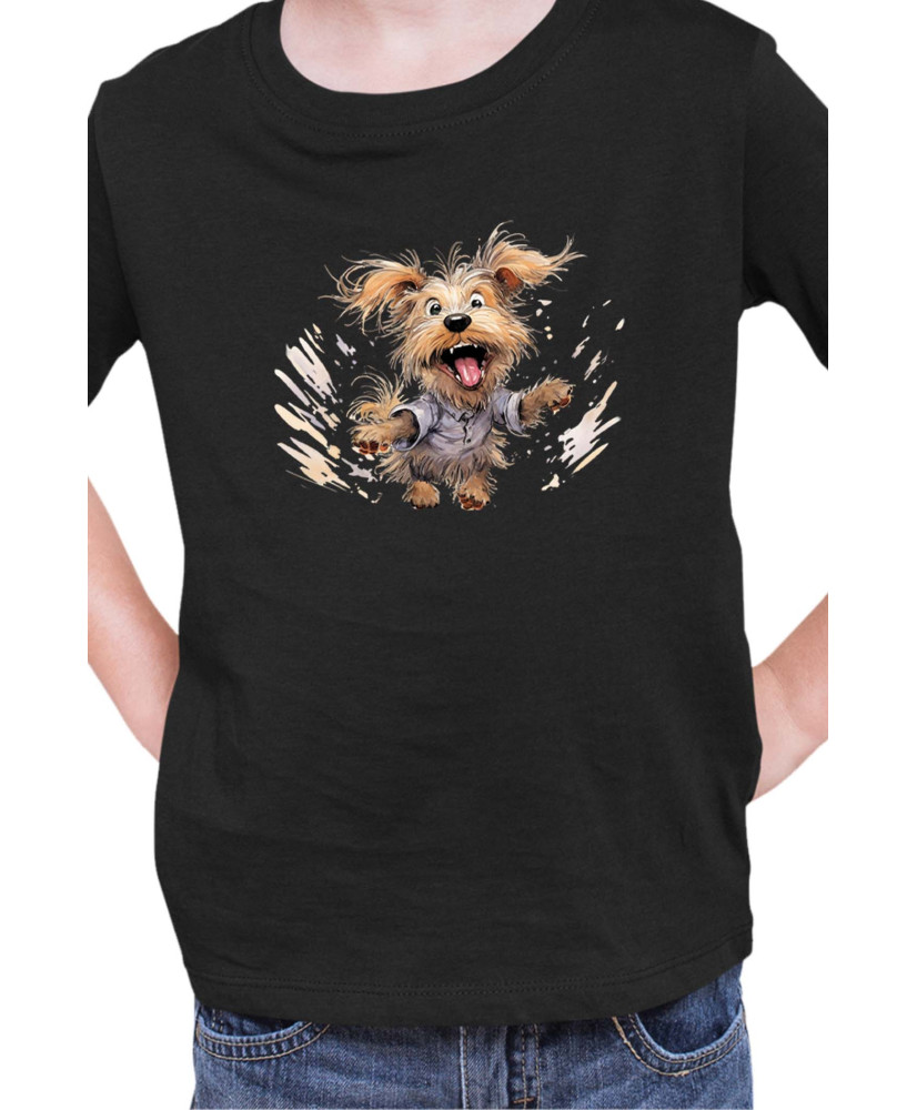 Детска Тениска Funny Dogs Breeds Yorkshire Terrier