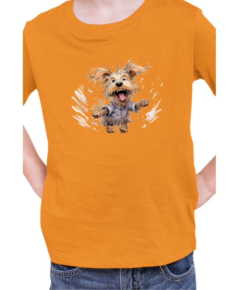 Детска Тениска Funny Dogs Breeds Yorkshire Terrier