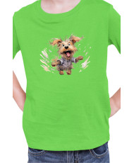Детска Тениска Funny Dogs Breeds Yorkshire Terrier