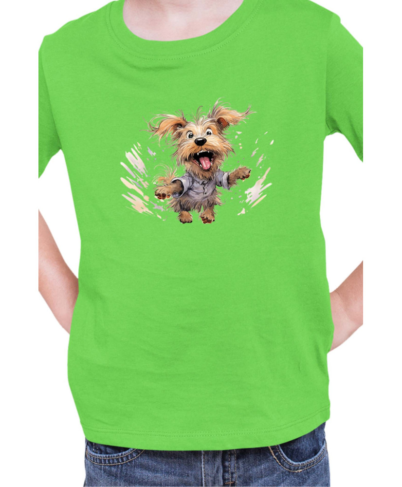 Детска Тениска Funny Dogs Breeds Yorkshire Terrier