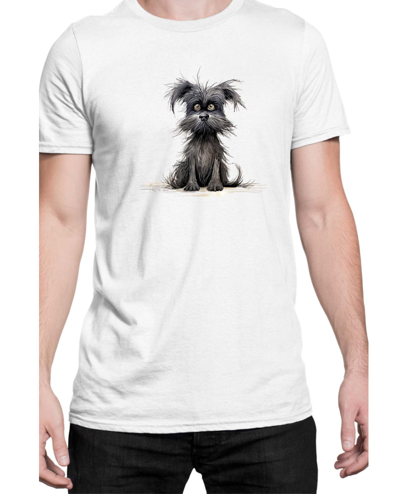 Мъжка Тениска Funny Dogs Breeds Affenpinscher