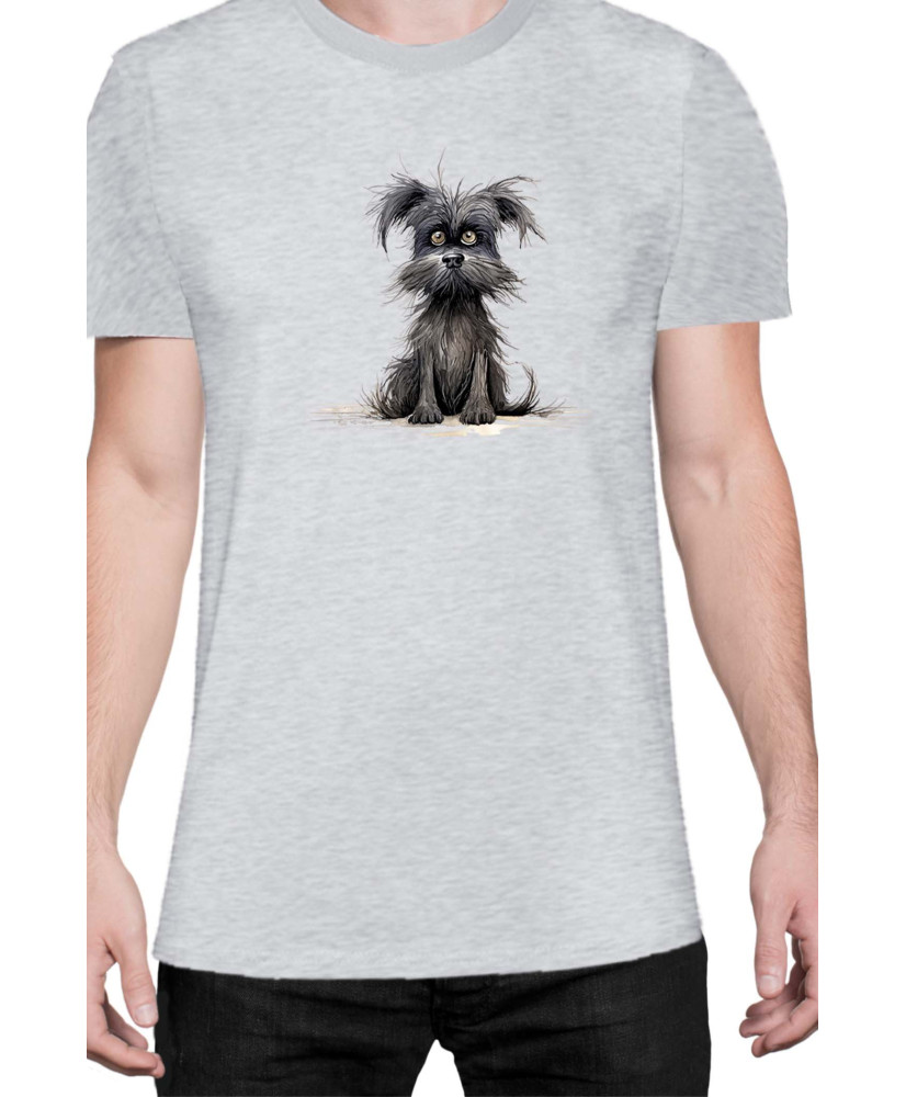 Мъжка Тениска Funny Dogs Breeds Affenpinscher