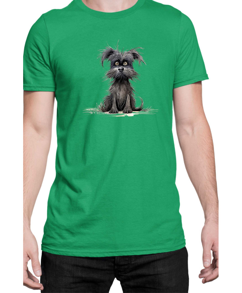 Мъжка Тениска Funny Dogs Breeds Affenpinscher