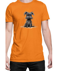 Мъжка Тениска Funny Dogs Breeds Affenpinscher