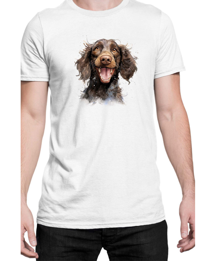 Мъжка Тениска Funny Dogs Breeds American Water Spaniel 01