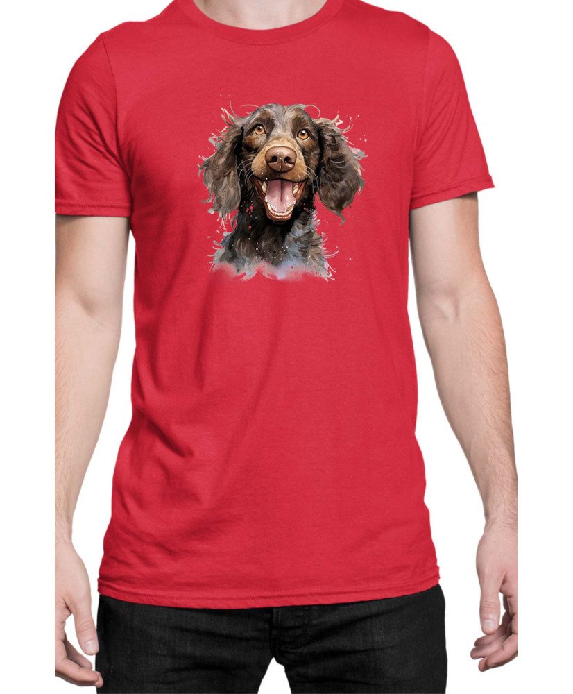 Мъжка Тениска Funny Dogs Breeds American Water Spaniel 01