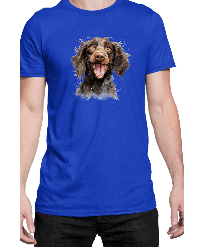 Мъжка Тениска Funny Dogs Breeds American Water Spaniel 01