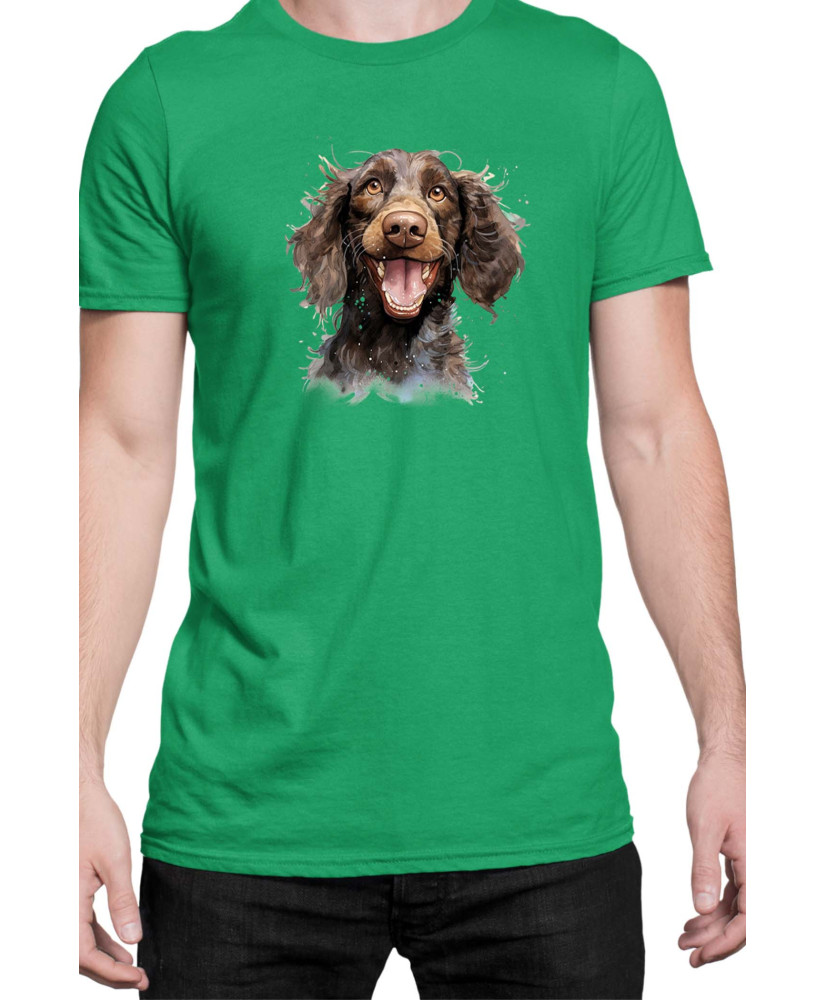 Мъжка Тениска Funny Dogs Breeds American Water Spaniel 01