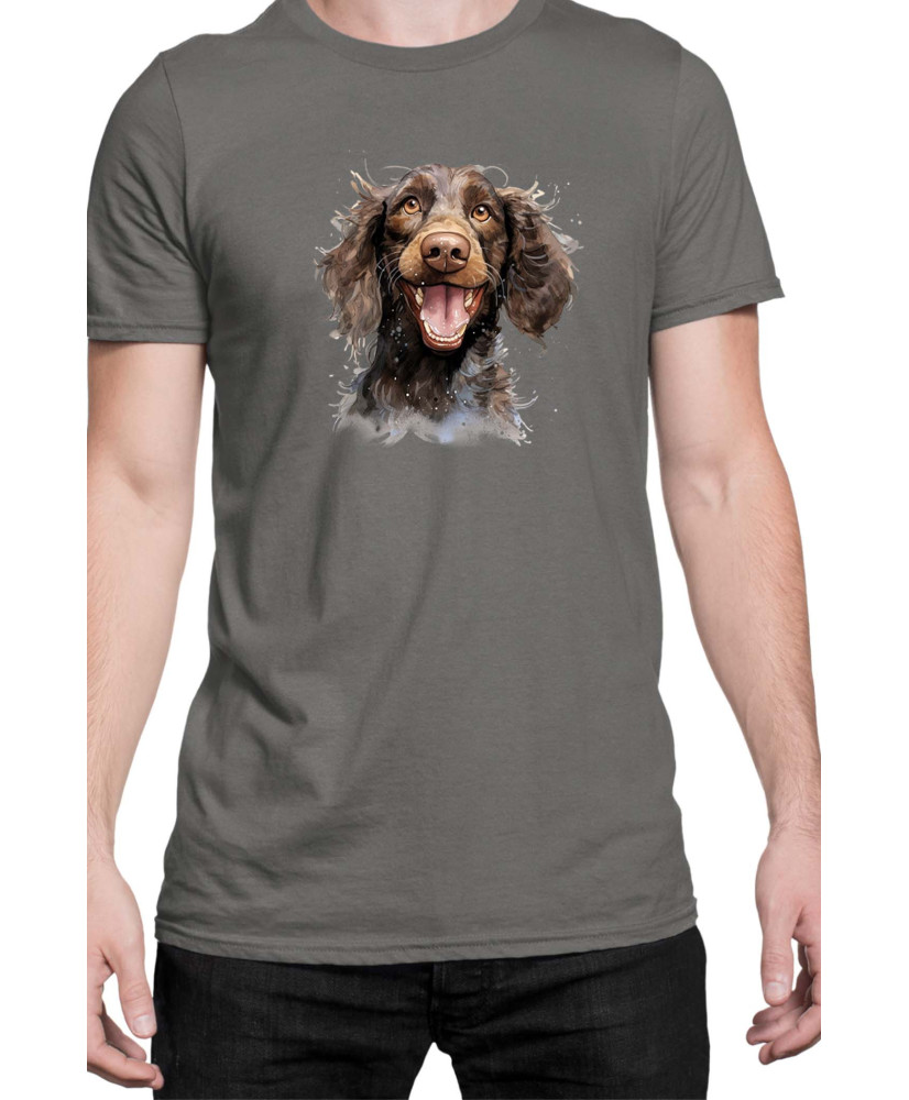 Мъжка Тениска Funny Dogs Breeds American Water Spaniel 01