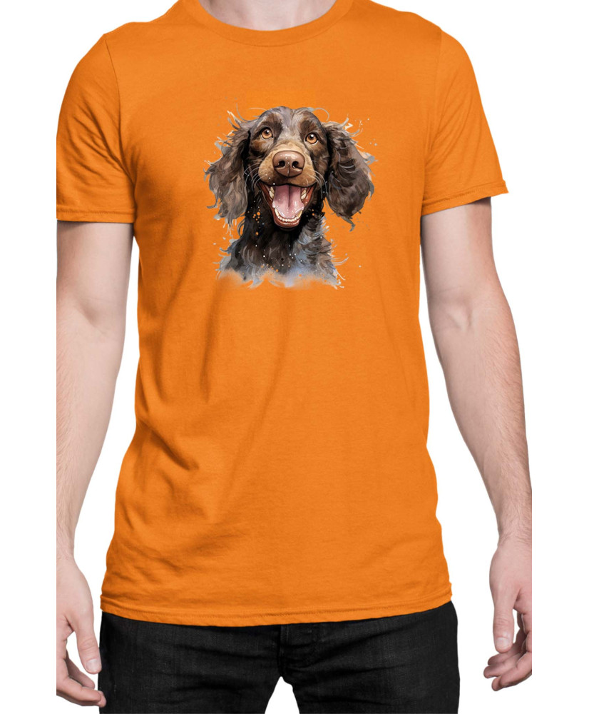 Мъжка Тениска Funny Dogs Breeds American Water Spaniel 01