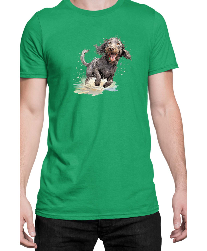 Мъжка Тениска Funny Dogs Breeds American Water Spaniel 02