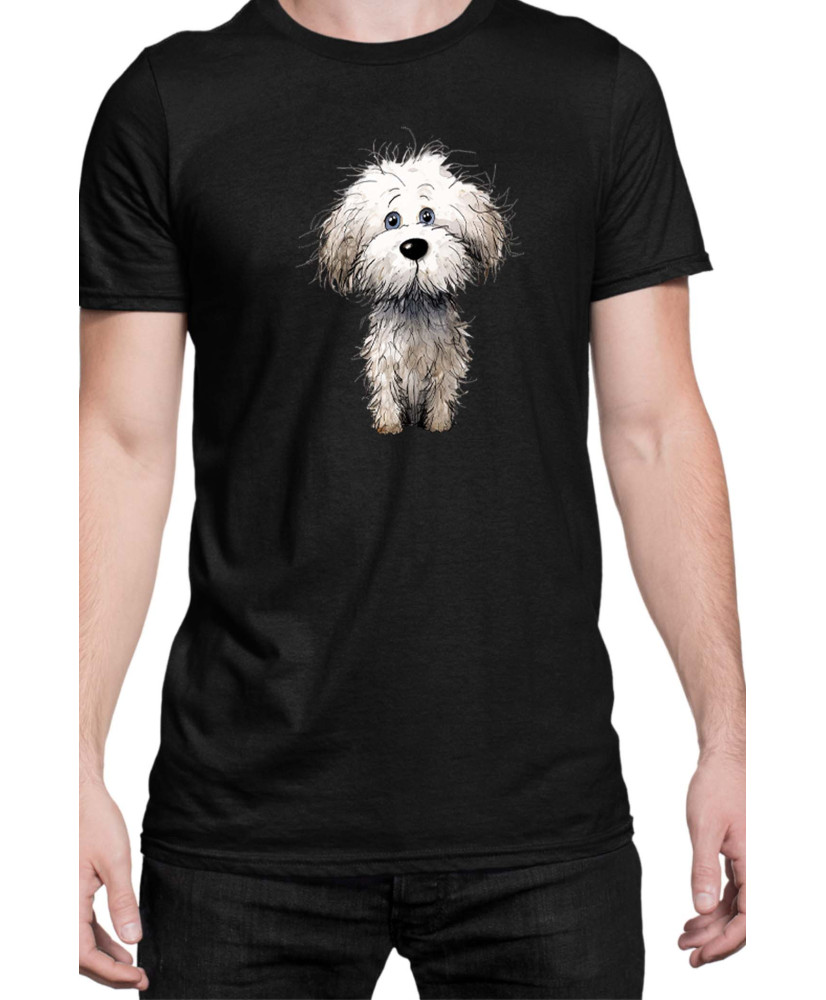 Мъжка Тениска Funny Dogs Breeds Bichon Frise