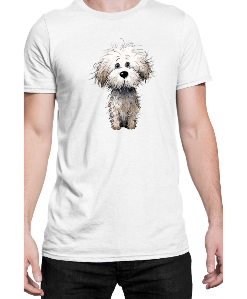 Мъжка Тениска Funny Dogs Breeds Bichon Frise