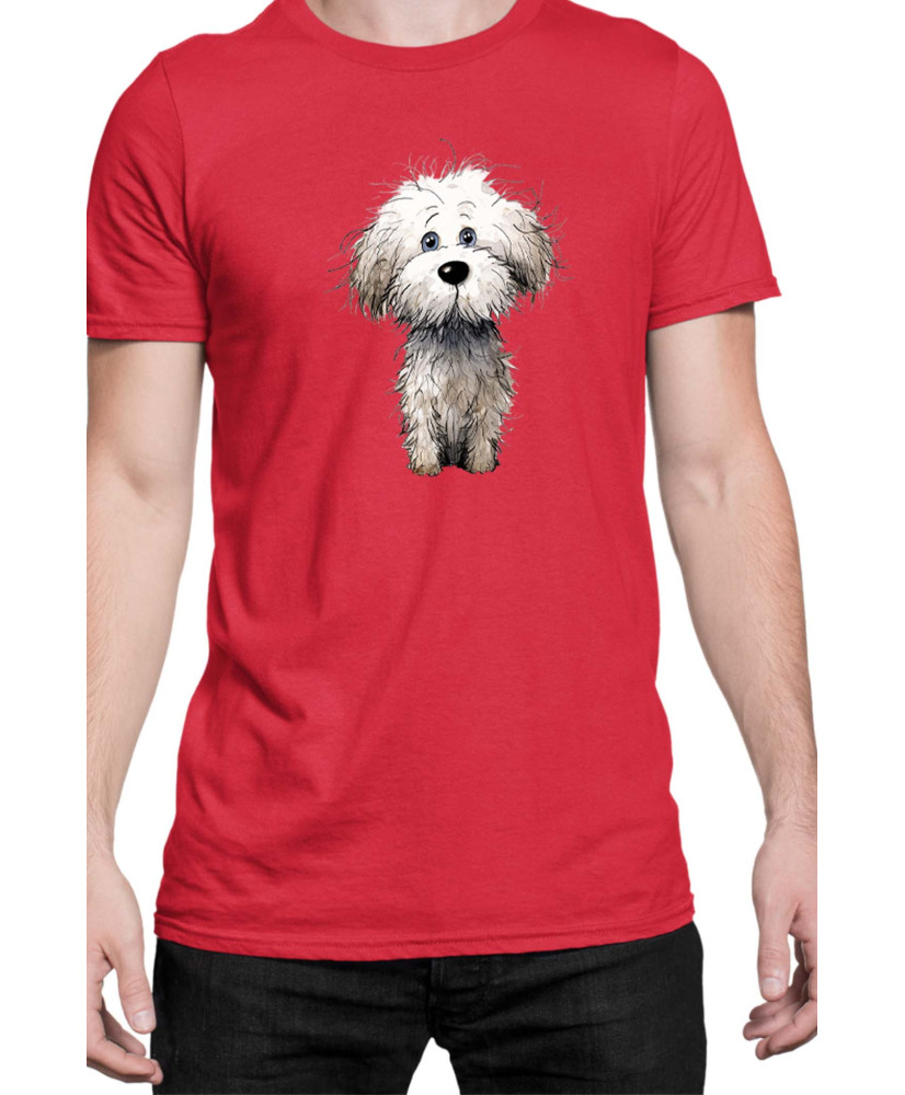 Мъжка Тениска Funny Dogs Breeds Bichon Frise
