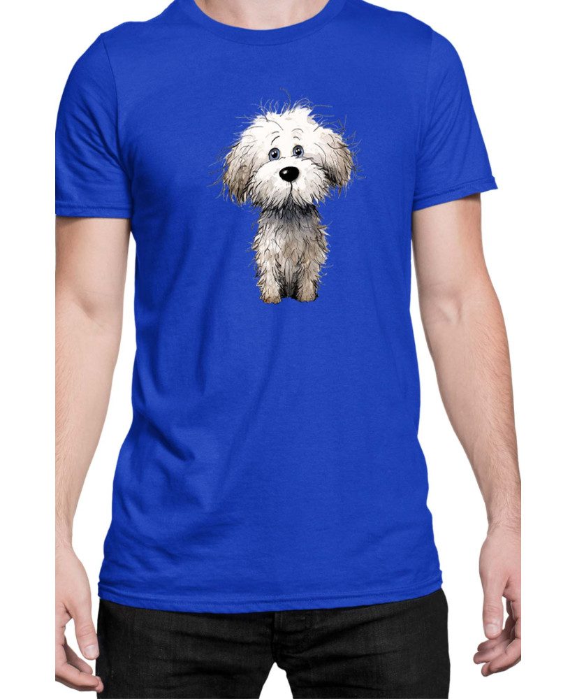 Мъжка Тениска Funny Dogs Breeds Bichon Frise