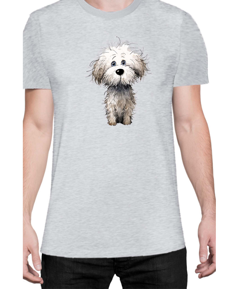 Мъжка Тениска Funny Dogs Breeds Bichon Frise