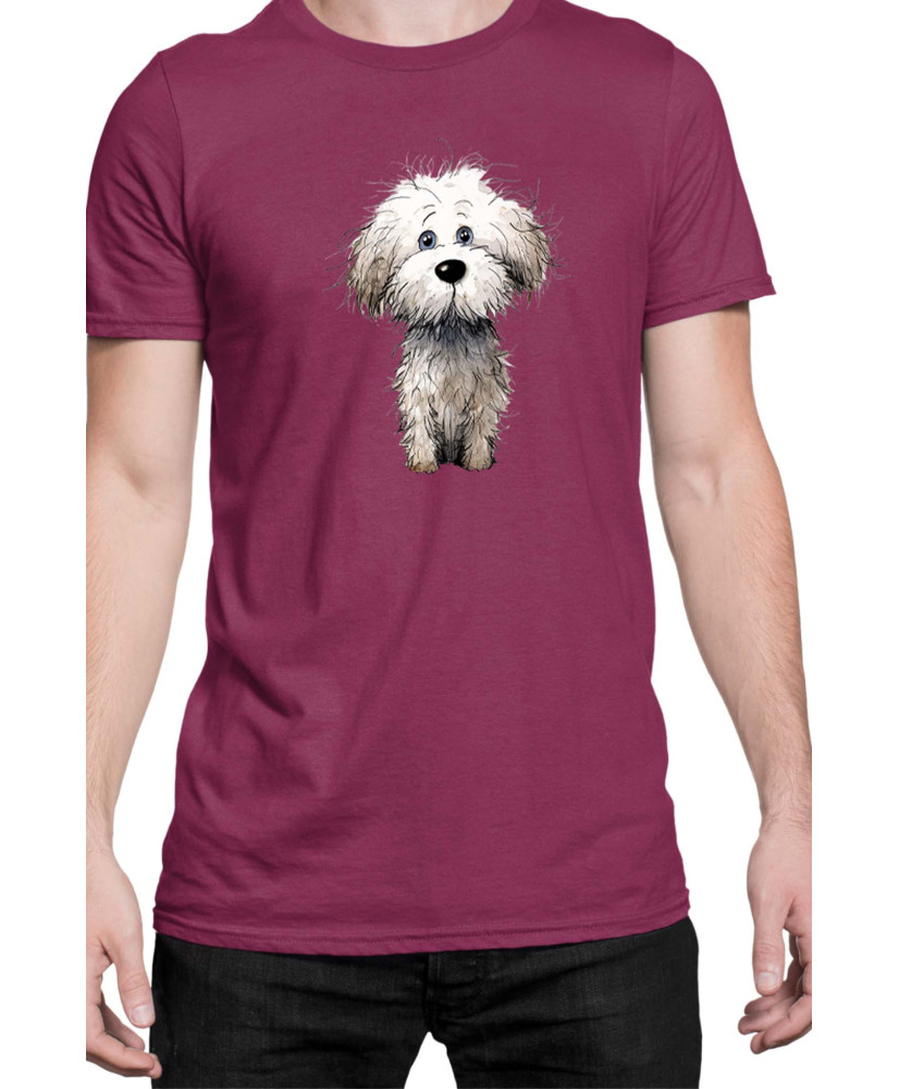 Мъжка Тениска Funny Dogs Breeds Bichon Frise