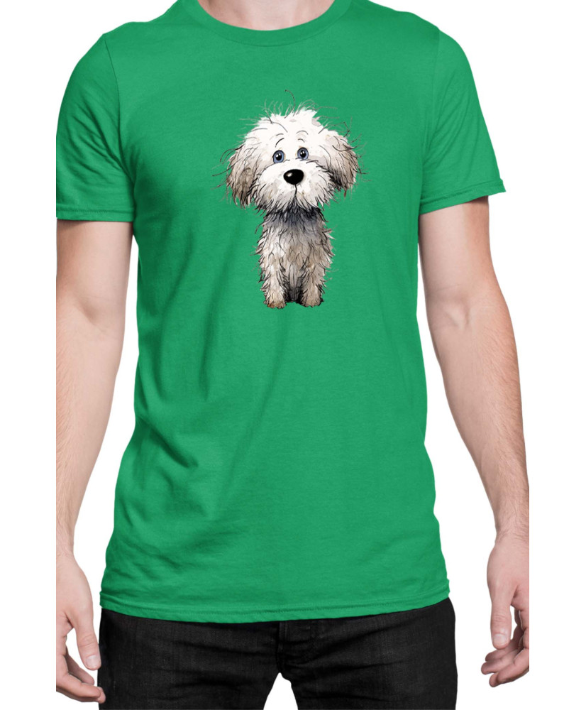Мъжка Тениска Funny Dogs Breeds Bichon Frise