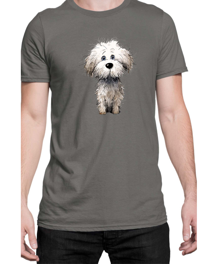 Мъжка Тениска Funny Dogs Breeds Bichon Frise