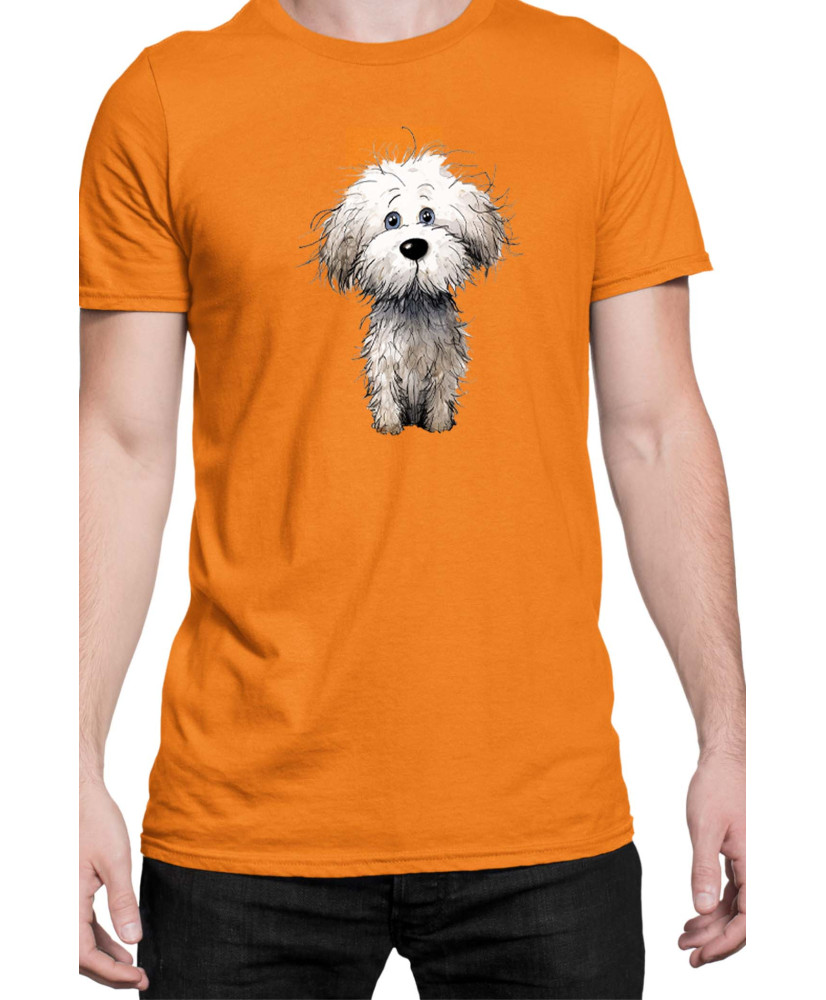 Мъжка Тениска Funny Dogs Breeds Bichon Frise