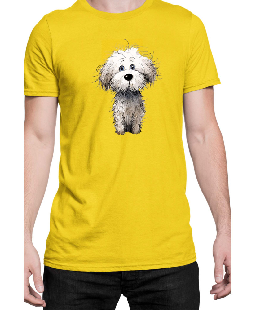 Мъжка Тениска Funny Dogs Breeds Bichon Frise