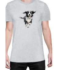 Мъжка Тениска Funny Dogs Breeds Border Collie 02