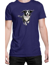 Мъжка Тениска Funny Dogs Breeds Border Collie 02