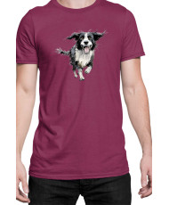 Мъжка Тениска Funny Dogs Breeds Border Collie 02