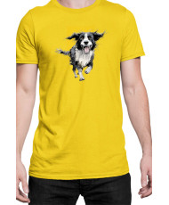 Мъжка Тениска Funny Dogs Breeds Border Collie 02