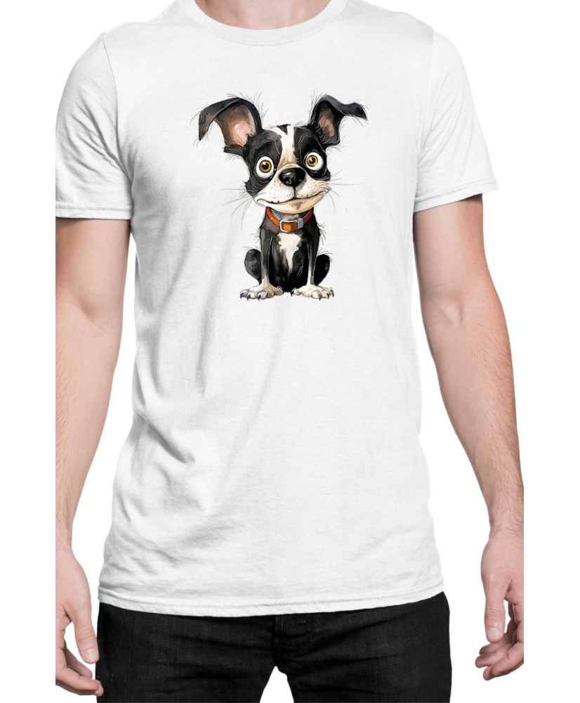 Мъжка Тениска Funny Dogs Breeds Boston Terrier 01 Мъжка Тениска Funny Dogs Breeds Boston Terrier 01