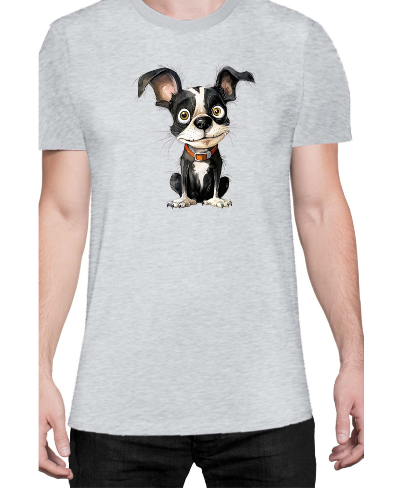 Мъжка Тениска Funny Dogs Breeds Boston Terrier 01