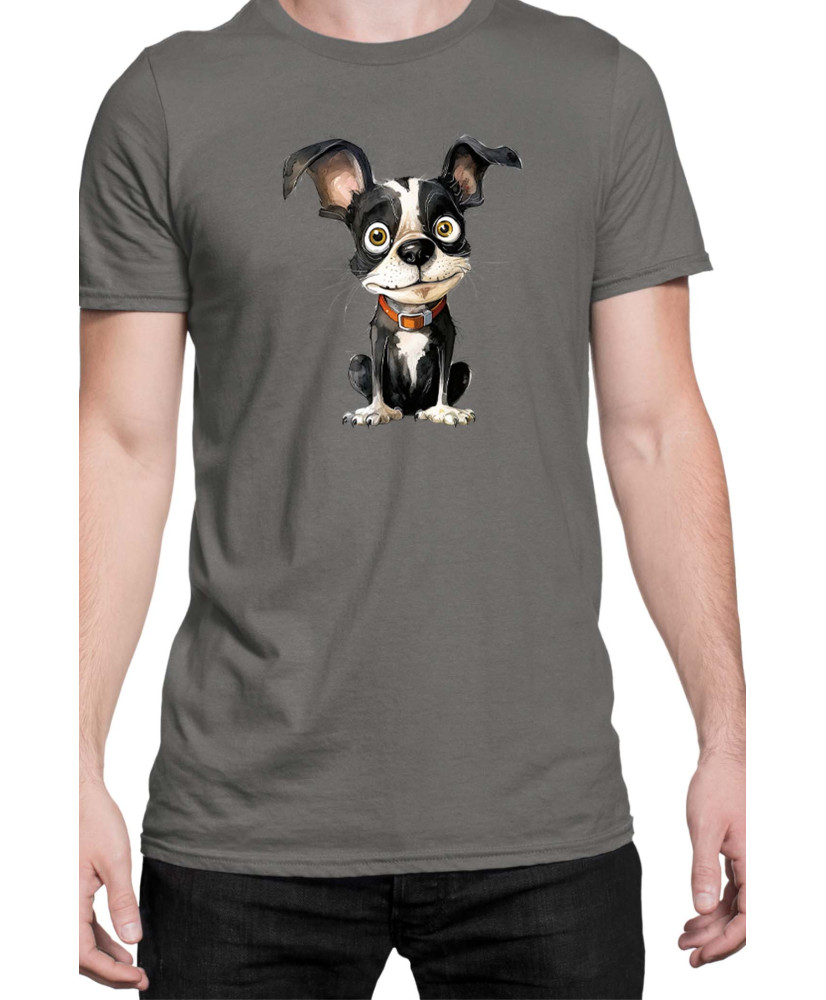 Мъжка Тениска Funny Dogs Breeds Boston Terrier 01 Мъжка Тениска Funny Dogs Breeds Boston Terrier 01
