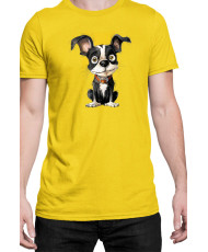 Мъжка Тениска Funny Dogs Breeds Boston Terrier 01