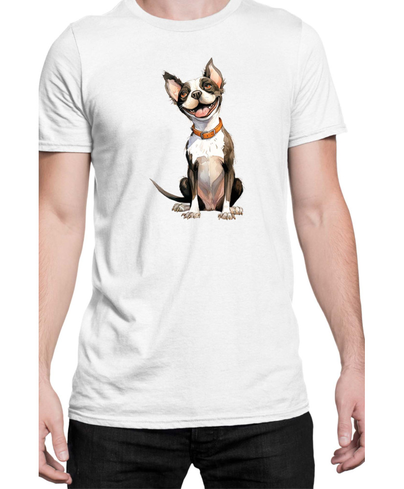 Мъжка Тениска Funny Dogs Breeds Boston Terrier 02