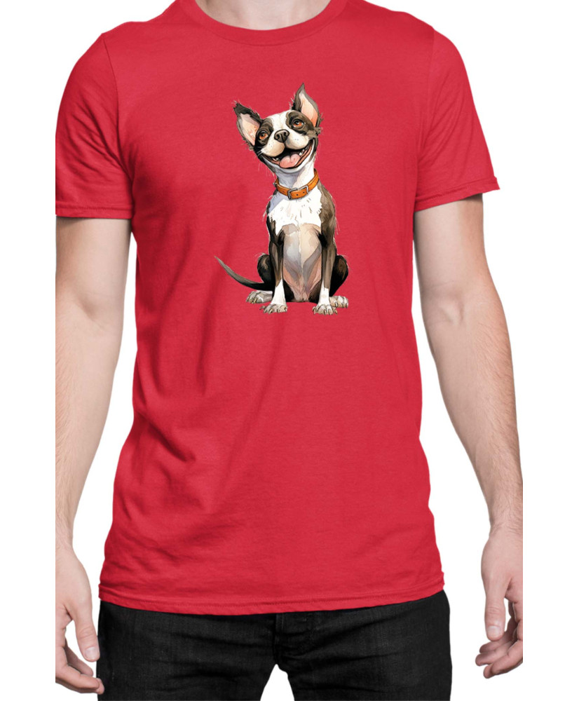 Мъжка Тениска Funny Dogs Breeds Boston Terrier 02
