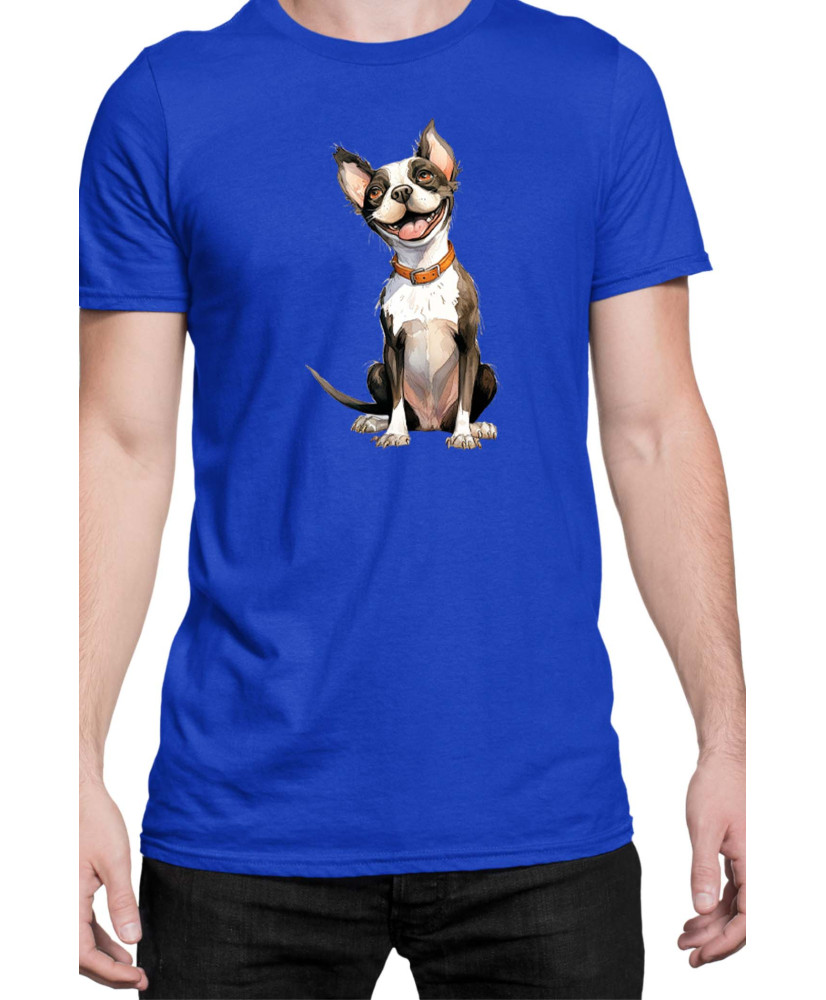 Мъжка Тениска Funny Dogs Breeds Boston Terrier 02