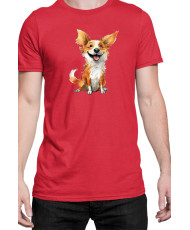 Мъжка Тениска Funny Dogs Breeds Corgi